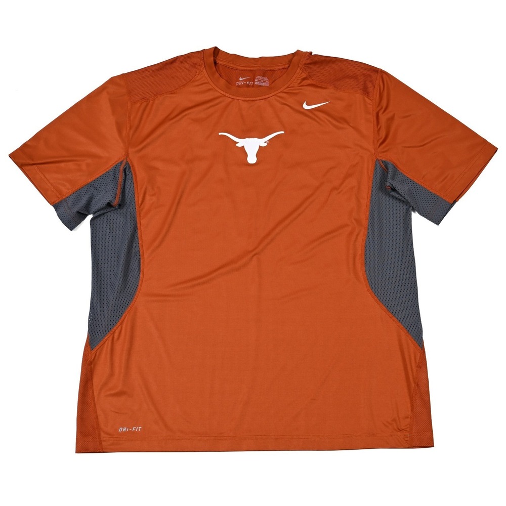 Nike Texas Longhorns Dri-FIT  Training Shirt Burnt Orange Vented XXL Performance
